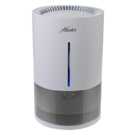 HHE150 Hunter Aspire 4.8L Evaporative Humidifier with PermaWick Filter (4.8L) - Remove Contaminants & White Dust for Clean Mist & Air – Medium Humidifier for Home, Bedroom, or Dorm - White