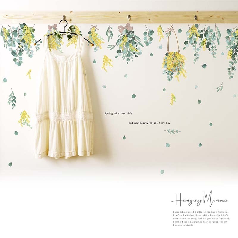 Square Shop Wall Sticker Mimosa mws0737 Decorative Interior Decoration Decoration