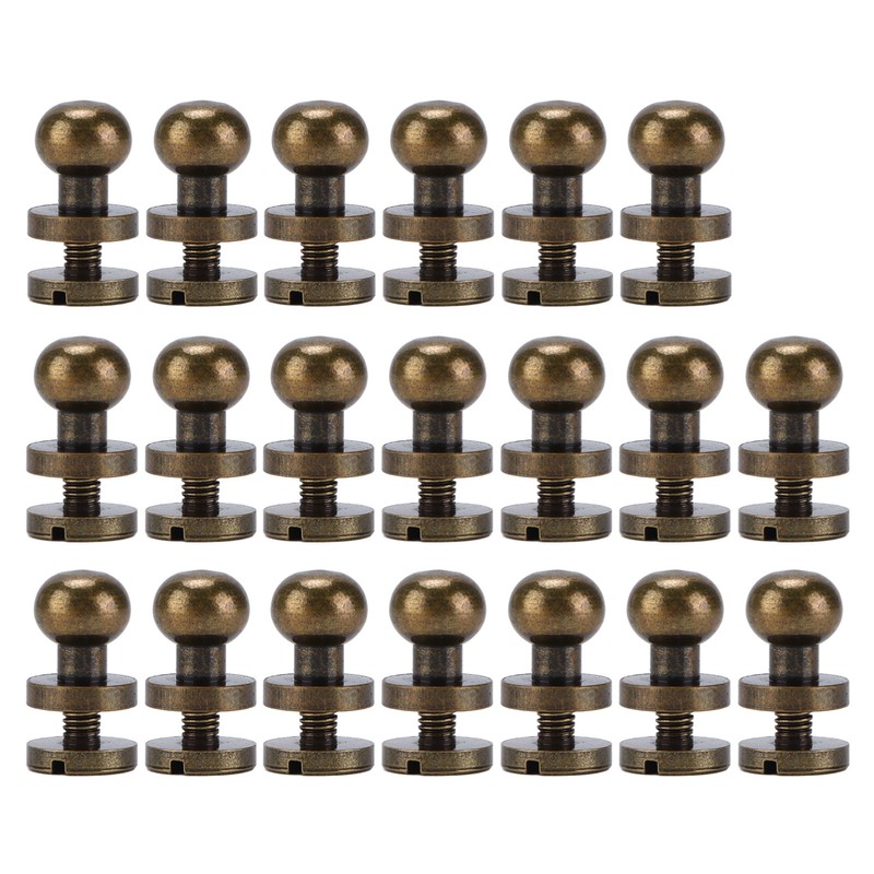 20set Brass Rivets Bronze Wear Resistance Luggage Hardware Accessories for