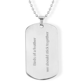 Birds of a Feather Necklace, Stainless Steel Singer Album Inspired Merch with Flannel Trendy Pendant Necklace Jewelry Gifts for Concert Fans