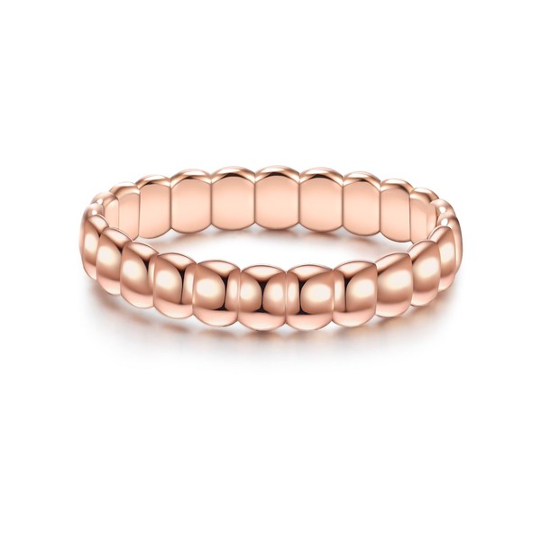 Glanzstücke München Women's Ring 925 Sterling Silver Rose Gold-Plated with