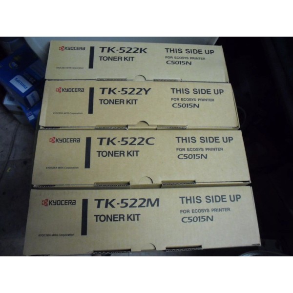 Kyocera Mita 4PK New Genuine Kyocera Ecosys C5015N Toner TK522