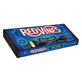 RED VINES, Dulce Regaliz, BLACK LICORICE TWISTS, 1 paquete de 5 oz / 142 gr