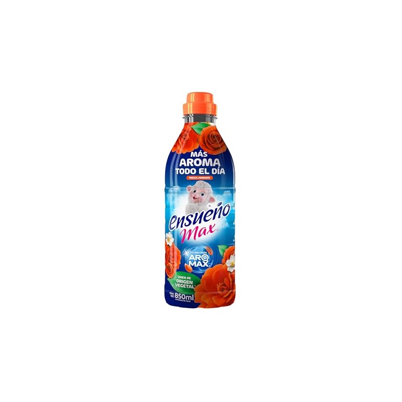 Ensueño Max suavizante de telas liquido Fresca Armonia 850 ml.