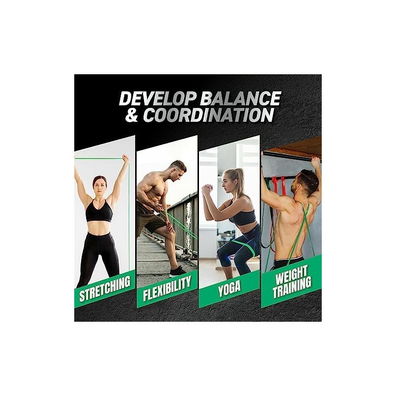 Swosh Extra Heavy Resistance Training Bands 43-72kg Muscle Tone Fitness