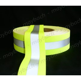 Unbranded/Generic 2" Reflective Tape Sew-On lime yellow green, fabric vest trim ribbon