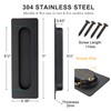 Cozy Tower 7 Inch Recessed Finger Pulls for Pocket Door