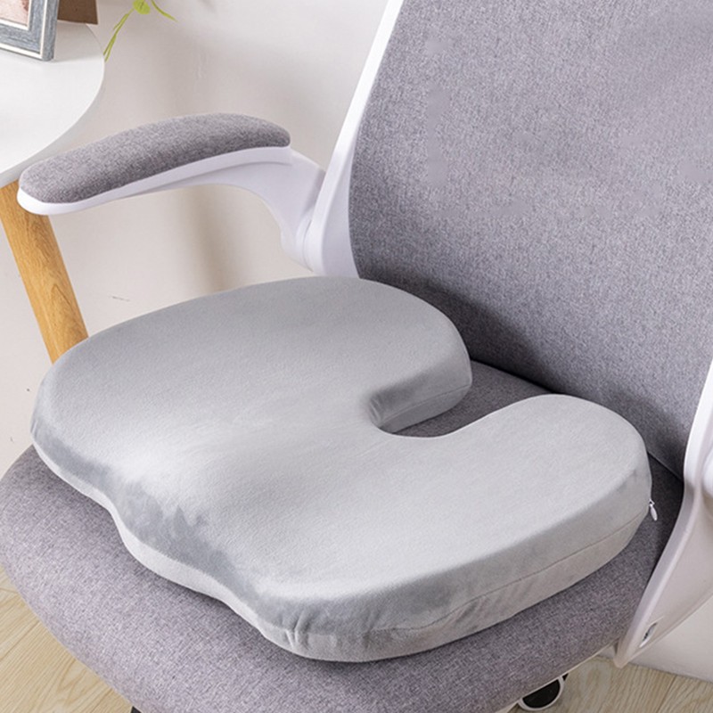 Large Memory Cushion Thicken Breathable Plush Desk Chair Cushion for