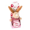 NICI Melissa 44650 Keyring Rabbit with T-Shirt 10 cm Beige