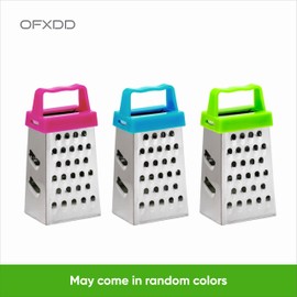 Tiny Size Box Grater with Magnet - Pack of 3 - Travel Mini Grater for Chocolate and Garlic - Small Cheese and Ginger Graters