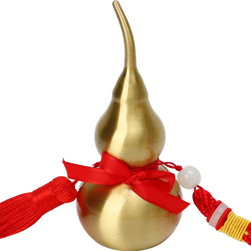 Feng Shui Wu Lou Red Lucky Tassel 10cm High Rope