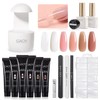 GAOY- Kit de uñas de gel polivinílico con luz ultravioleta,