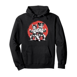 Karate Cat Dog Karate Gi Karate Japanese Stuff Karate Pullover Hoodie