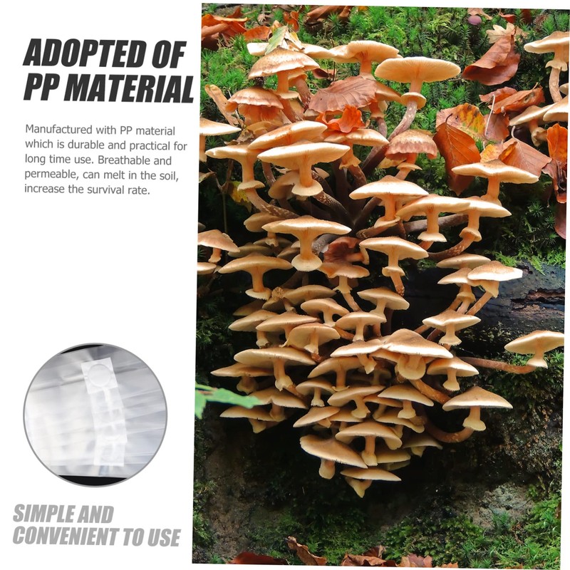 Gatuida 10pcs Breathable Mushroom Growing Bags Durable Edible Cultivation Bags