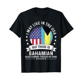 Bahamian American Patriot Grown Country Bahamas Flag T-Shirt