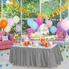 DecorRack Table Skirt, 29 in x 14 ft -BPA Free-