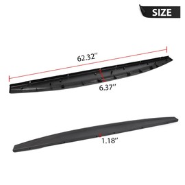 ALLGOOD Tailgate Molding Cap Compatible with Dodge Ram 1500 2009-2018(2019 Dodge Ram 1500 Classic Body Style)/Ram 2500 & 3500 2010-2018 55372052AH Tailgate Cap Spoiler Moulding Protector Top Cover