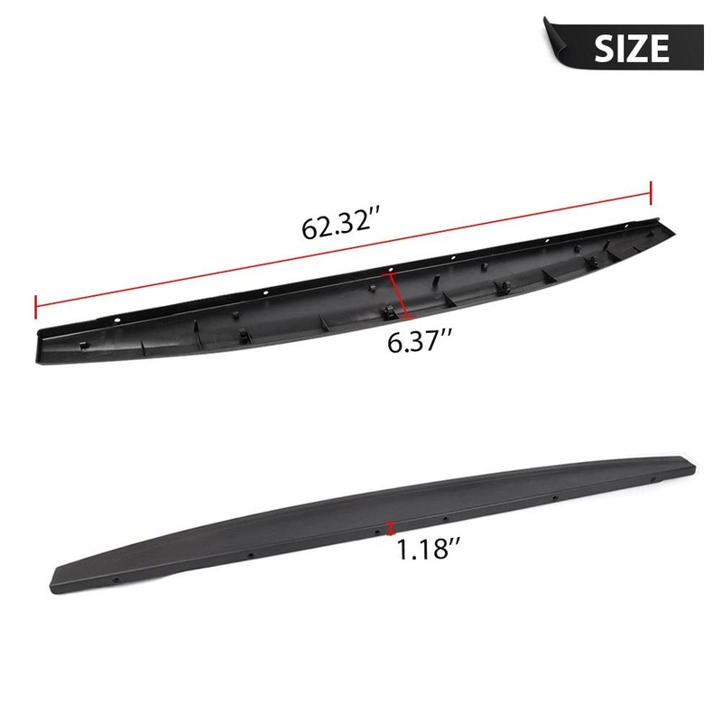 ALLGOOD Tailgate Molding Cap Compatible with Dodge Ram 1500 2009-2018(2019