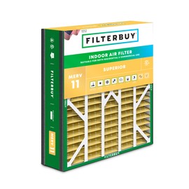 Filterbuy 20x25x5 Air Filter MERV 11 Allergen Defense (1-Pack), Pleated HVAC AC Furnace Air Filters for Trion Air Bear, Generalaire, Skuttle, and More (Actual Size: 19.63 x 24.13 x 4.88 Inches)