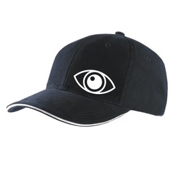 huuraa Unisex cap with stylish motif, gift idea for friends and family, Black/Light Grey