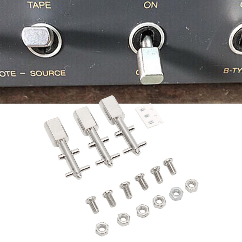 3pcs Toggle Switch Matte Chrome Coating Heavy Duty Toggle Flick