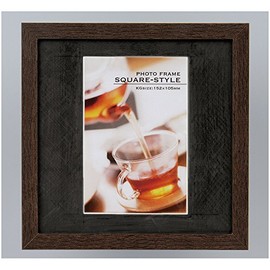 Nakabayashi Wooden Square Photo Frame, browns