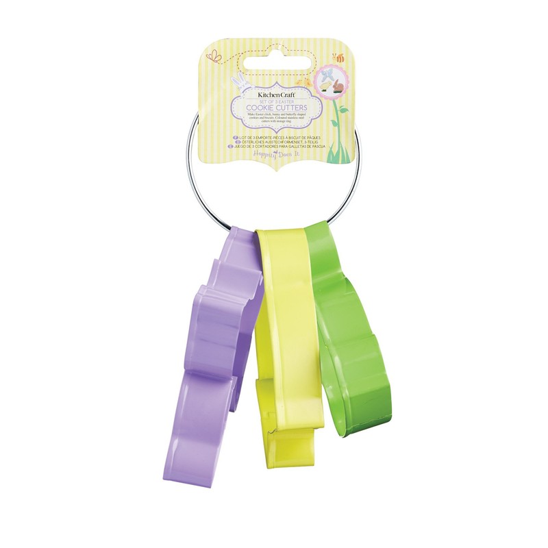 KitchenCraft Hoppity Does It Easter Cookie Cutters, Set of 3