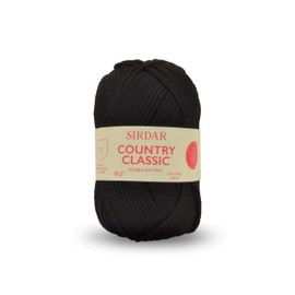 Sirdar Country Classic DK Double Knitting, Black (873), 50g