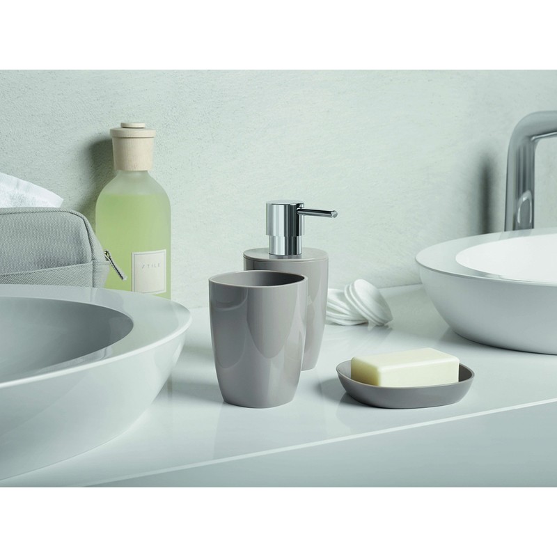 Spirella Pure Waste Bin Bathroom Accessories, Polystyrene, 25 x 17