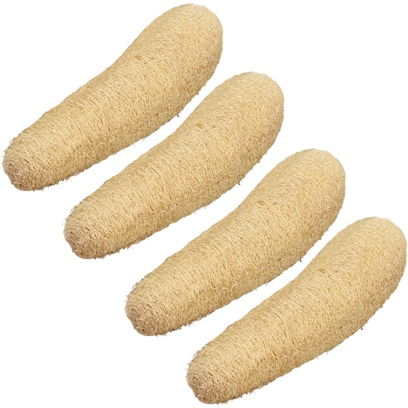 Esponjas de lufa natural GMBYLBY – paquete de 4, 15‑20