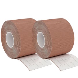 Klyranix Moleskin for Feet - 2" x 15' Flexible Cushioning Moleskin Tape, Ideal for Running, Hiking, and Walking - Easily Cut to Any Size - Dark Skin Color Moleskin for Blisters (2 Rolls)
