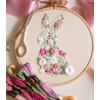 YOUDRN Bunny in Bloom Easter Embroidery Kit for Beginners, Embroidery