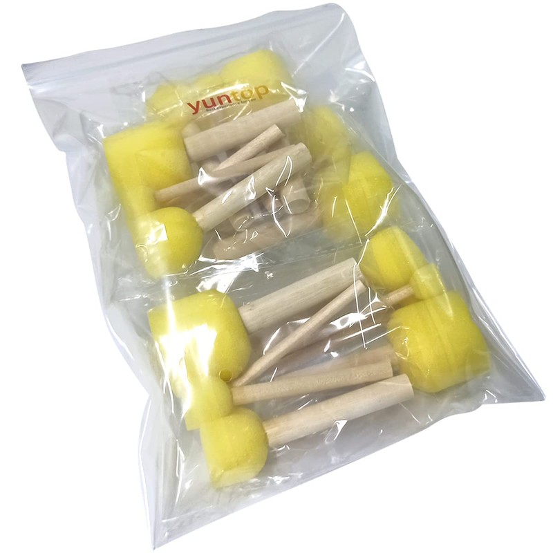 20 pcs Round Sponges Brush Set, 4 Sizes Paint Tools