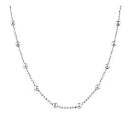 Treasure Bay 925 Sterling Silver 4 mm / 1.2 mm Ball Beads Beaded Chain Necklace 16" 18" 19" 20" 21" 22" 24" in (16)