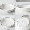 MALACASA 8.85" Large Pasta Bowls, 42 OZ White Salad Bowls