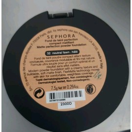 Sephora Matte Perfection Powder Foundation Full Size 32 Neutral Fawn sealed