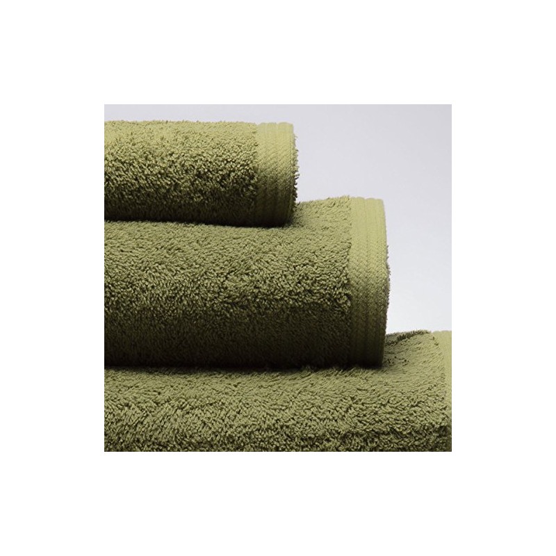 Sancarlos - Set of 4 Hand Towels Green 100% Cotton
