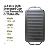 Lodge 19.5" X 10" Cast Iron Reversible Grillgriddle - Double
