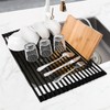 MERRYBOX Roll Up Over The Sink Dish Drying Rack Silicone