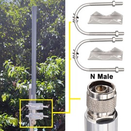 Kaunosta 915MHz 8dBi FRP Antenna N Male Omni Wideband 860-930MHz IP67 Waterproof Antenna for HNT Helium Hotspot HNT Miner Heltec V3 Meshtastic LORA32 915MHz LoRa Module IoT GPS Indoor Outdoor Use