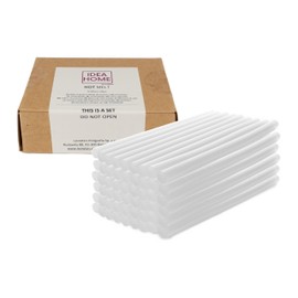 IDEA HOME Stick Colla a Caldo Ø7 mm x 100 mm – 50 Pezzi Trasparenti, Inodori, Compatibili con Pistole 7–8 mm