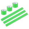 PATIKIL 6pcs Reflective Slap Bands Reflective Band Snap Bracelet Armband
