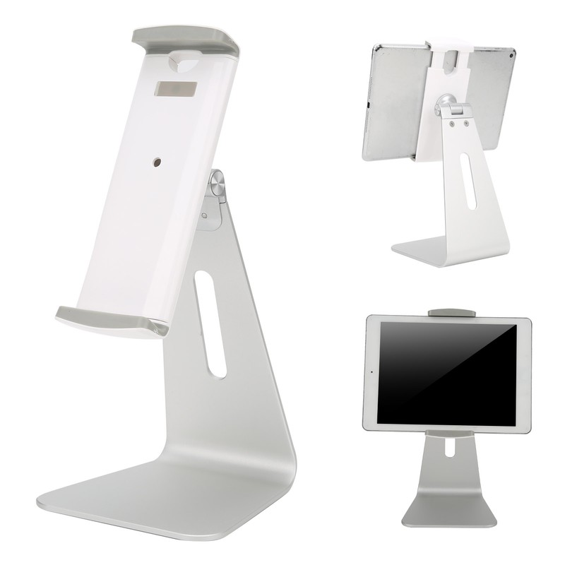 Cell Phone Stand Silver Tablet PC Bracket Adjustable Aluminum Alloy