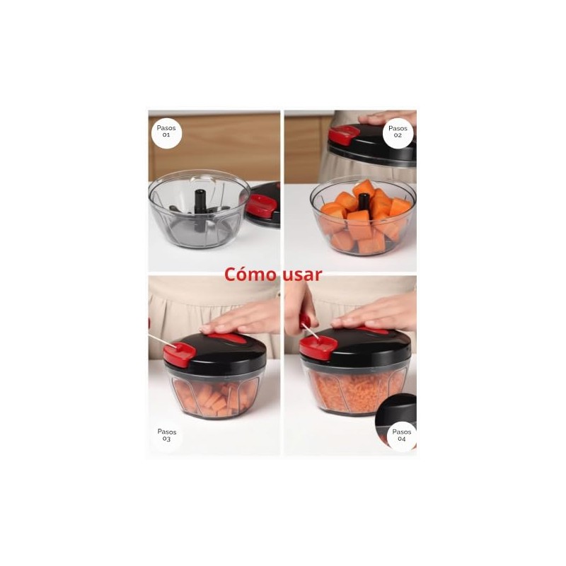 Picador manual de 400 ml – Picador de verduras de