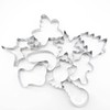 TRIXES 9-Piece Christmas Cookie Cutter Set - Christmas Baking Moulds