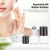 96 Pack Essential Oil Roller Bottles 1ml Clear Glass Roller