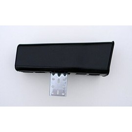 Black Newspaper tube with mounting bracket