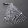 50X Nail Art Tips Colour Pop Sticks Display Fan Practice
