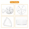 Roninkier Clear Lazy-Susan Organizer with 5-Removable-Bins - 11 Inch Round