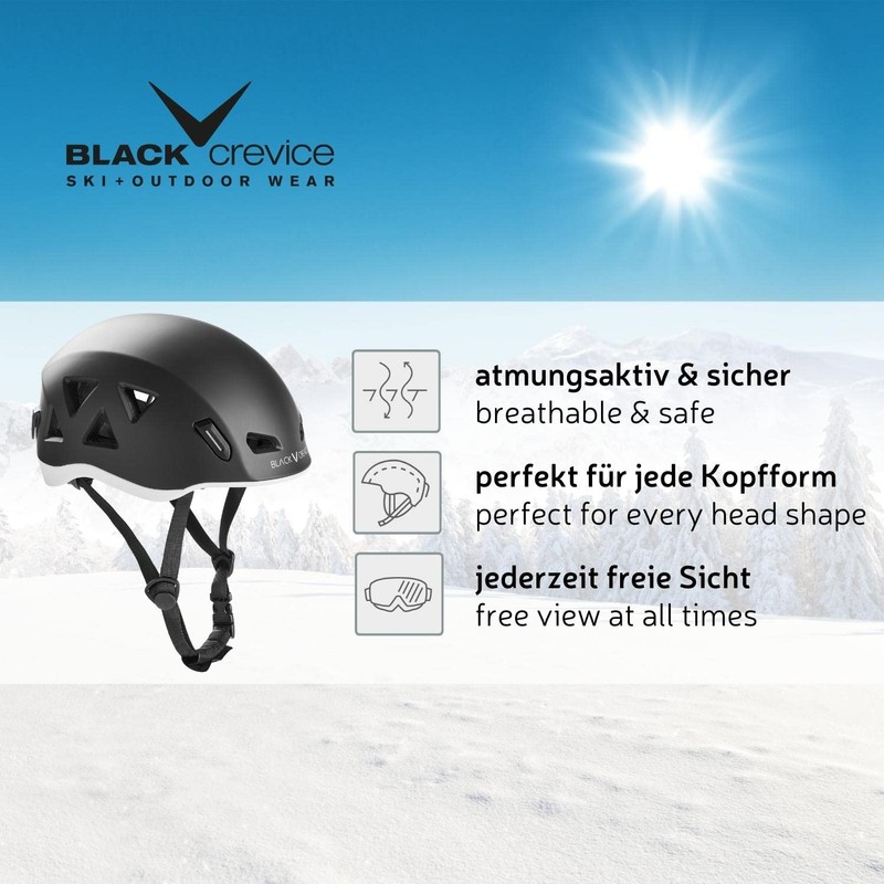 Black Crevice Matrei Ski Touring Helmet, Black, M (54-57 cm)